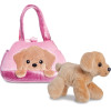 Fancy Pal - Plush Toy Labrador Dog Peekaboo In Pink Bag 20 Cm Eco-Friendly - (61365)