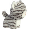 Teddy Pets - Plush Toy / Cuddle Toy Cat Grey Tabby 17 Cm - (02571)