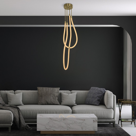 Kelvo Lighting Kelvo Glow ��������� ������ Led 42W 4200lm 360� Ac 220-240V IP20 ����������� ����� Cct �� ����������� ��� 2700K ��� 6000K Dimmable - Lumileds Smd Chip - ����� ������� - �50 x �50 x �70cm - 3 ������ ������� - (KLV-101-0153)