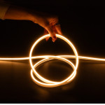 Kelvo Lighting Kelvo Neonpro ������ Neon Flex Led 10W/m 1200lm/m 120� Dc 24V ��������� IP65 120 x SMD2835 Chip/m ����� ����� 2700K Dimmable - Lumileds Smd Chip - �100 x �0.6 x �1.2cm - 6 ������ ������� - (KLV-101-0059)