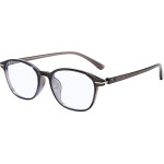 Techsuit - Anti-Blue Light Glasses Reflex Pc (6635) - Unisex, Round, TR90 Frame, Ac Lens - Black/Purple