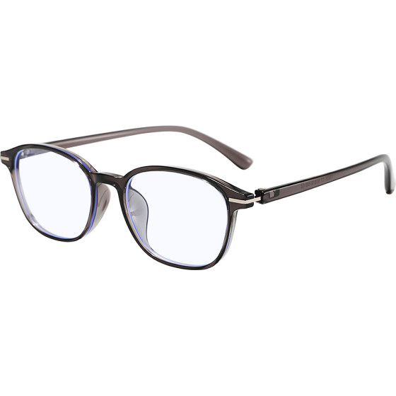 Techsuit - Anti-Blue Light Glasses Reflex Pc (6635) - Unisex, Round, TR90 Frame, Ac Lens - Black/Purple