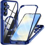 Techsuit - Colorverse 360 Magsafe Series + Screen Protector - Samsung Galaxy S25 Fe - Blue
