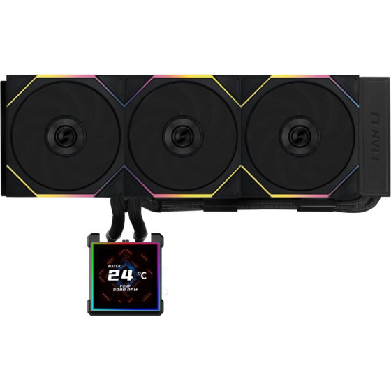 Lian Li Hydroshift Ii LCD-S 360TL Black - Rgb Aio Cpu Cooler - 3.4'' Screen - 1851/1700, AM5/AM4 - (G89.GHS2LCDS36TB.00)