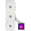 Lian Li Hydroshift Ii LCD-S 360TL White - Rgb Aio Cpu Cooler - 3.4'' Screen - 1851/1700, AM5/AM4 - (G89.GHS2LCDS36TW.00)