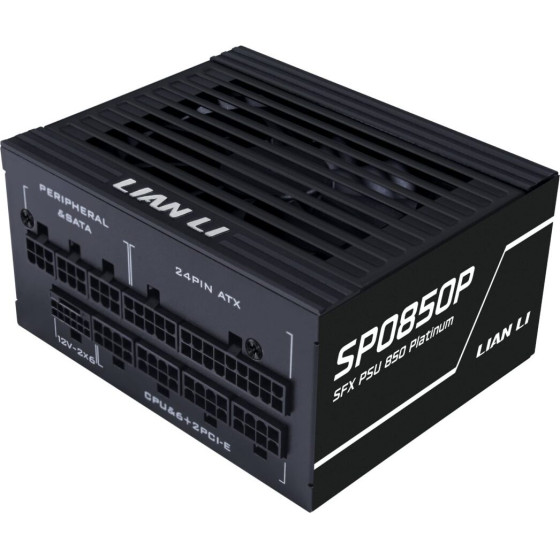 Lian Li SP0850P Black - 850W 80+ Platinum Psu - 10 Years Warranty - 12V-2?6 - Japanese Capacitors - (G9P.SP0850P.B000.EU)