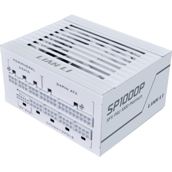 Lian Li SP0850P White - 850W 80+ Platinum Psu - 10 Years Warranty - 12V-2?6 - Japanese Capacitors - (G9P.SP0850P.W000.EU)