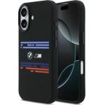 BMW M Silicon Horizontal Line Magsafe Case For Iphone 17 Black - (BMHMP17S25SHOTSK)