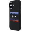 BMW M Silicon Horizontal Line Magsafe Case For Iphone 17 Black - (BMHMP17S25SHOTSK)