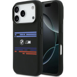 BMW M Silicon Horizontal Line Magsafe Case For Iphone 17 Pro Black - (BMHMP17L25SHOTSK)