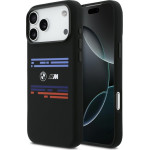 BMW M Silicon Horizontal Line Magsafe Case For Iphone 17 Pro Max Black - (BMHMP17X25SHOTSK)