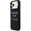 BMW M Silicon Horizontal Line Magsafe Case For Iphone 17 Pro Max Black - (BMHMP17X25SHOTSK)