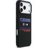 BMW M Silicon Horizontal Line Magsafe Case For Iphone 17 Pro Max Black - (BMHMP17X25SHOTSK)