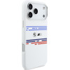BMW M Silicon Horizontal Line Magsafe Case For Iphone 17 Pro Max White - (BMHMP17X25SHOTSH)