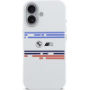 BMW M Silicon Horizontal Line Magsafe Case For Iphone 17 White - (BMHMP17S25SHOTSH)