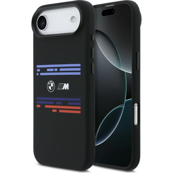 BMW M Silicon Horizontal Line Magsafe Case For Iphone Air Black - (BMHMP17M25SHOTSK)