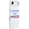 BMW M Silicon Horizontal Line Magsafe Case For Iphone Air White - (BMHMP17M25SHOTSH)