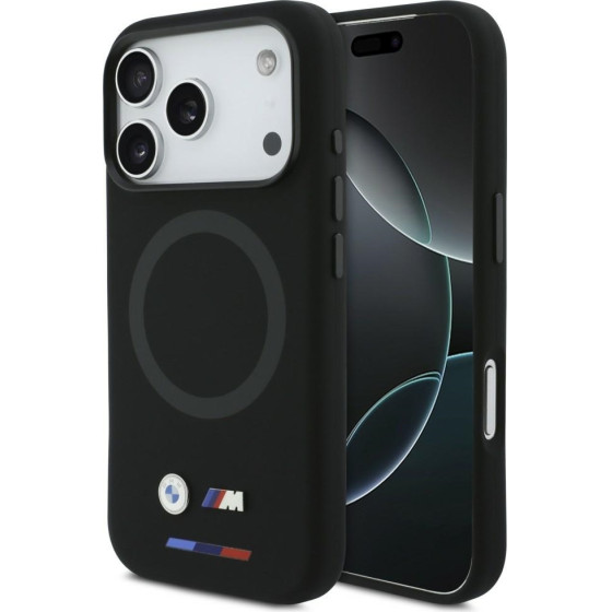 BMW M Silicon Logo Magsafe Case For Iphone 17 Pro Black - (BMHMP17L25SITBOK)