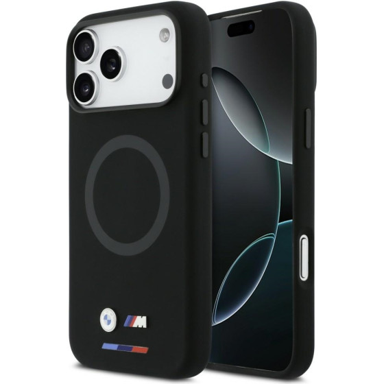 BMW M Silicon Logo Magsafe Case For Iphone 17 Pro Max Black - (BMHMP17X25SITBOK)