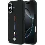 BMW M Silicon Tricolor Line Magsafe Case For Iphone 17 Black - (BMHMP17S25SITMIK)