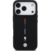 BMW M Silicon Tricolor Line Magsafe Case For Iphone 17 Pro Black - (BMHMP17L25SITMIK)