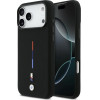 BMW M Silicon Tricolor Line Magsafe Case For Iphone 17 Pro Max Black - (BMHMP17X25SITMIK)