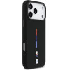 BMW M Silicon Tricolor Line Magsafe Case For Iphone 17 Pro Max Black - (BMHMP17X25SITMIK)
