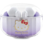 Hello Kitty Bluetooth Earphones Tws + Docking Station Purple Gradient Electroplating Log - (HKTWSHDGKEU)