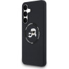 Karl Lagerfeld Case Silicone Karl&Choupette Heads Magsafe For Samsung Galaxy S25 Fe Black - (KLHMS25FESKCHTCK)