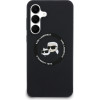 Karl Lagerfeld Case Silicone Karl&Choupette Heads Magsafe For Samsung Galaxy S25 Fe Black - (KLHMS25FESKCHTCK)