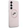 Karl Lagerfeld Case Silicone Karl&Choupette Heads Magsafe For Samsung Galaxy S25 Fe Pink - (KLHMS25FESKCHTCP)