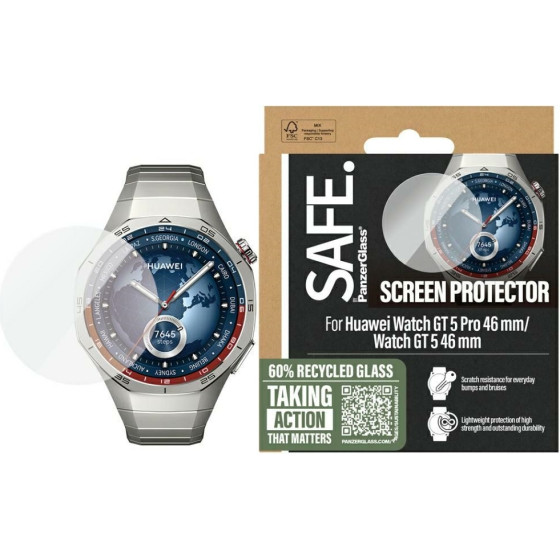 PanzerGlass Tempered Glass Safe By Screen Protector For Huawei Gt 5 46mm / Pro 46mm - (SARNUWFG14687)