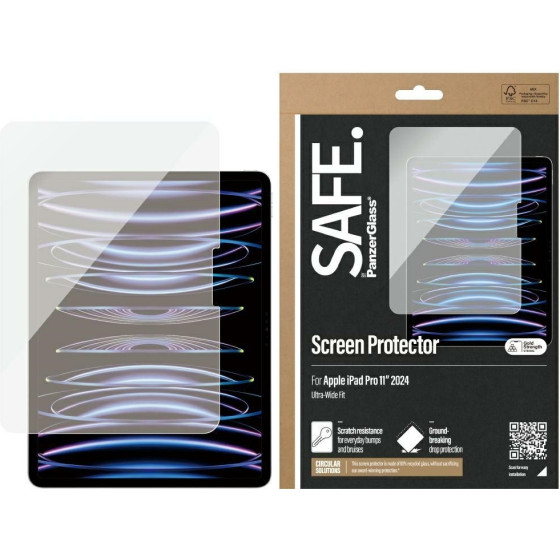 PanzerGlass Tempered Glass Safe By Ultra-Wide Fit For Ipad Pro 11 (2024) - (SAFE95857)