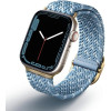 UNIQ Aspen Strap Apple Watch 40/38/41 Mm Series 1/2/3/4/5/6/7/8/SE/SE2/SE3 Braided De Cerulean Blue - (UNIQ-41MM-ASPDECBLU)