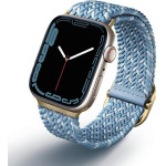 UNIQ Aspen Strap Apple Watch 40/38/41 Mm Series 1/2/3/4/5/6/7/8/SE/SE2/SE3 Braided De Cerulean Blue - (UNIQ-41MM-ASPDECBLU)