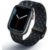 UNIQ Aspen Strap Apple Watch 44/42/45 Mm Series 1/2/3/4/5/6/7/8/SE/SE2/SE3 Braided De Obsidian - (UNIQ-45MM-ASPDEOBLU)