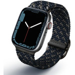 UNIQ Aspen Strap Apple Watch 44/42/45 Mm Series 1/2/3/4/5/6/7/8/SE/SE2/SE3 Braided De Obsidian - (UNIQ-45MM-ASPDEOBLU)