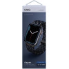UNIQ Aspen Strap Apple Watch 44/42/45 Mm Series 1/2/3/4/5/6/7/8/SE/SE2/SE3 Braided De Obsidian - (UNIQ-45MM-ASPDEOBLU)