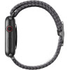 UNIQ Aspen Strap Apple Watch 44/42/45mm Series 1/2/3/4/5/6/7/8/SE/SE2/SE3 Braided Granite Grey - (UNIQ-44MM-ASPGRY)
