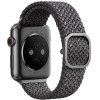 UNIQ Aspen Strap Apple Watch 44/42/45mm Series 1/2/3/4/5/6/7/8/SE/SE2/SE3 Braided Granite Grey - (UNIQ-44MM-ASPGRY)
