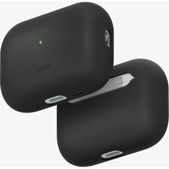 UNIQ Case Lino For Airpods Pro 3 Gen Silicone Grey - (UNIQ-AIRPODSPRO3-LINOCHRGRY)