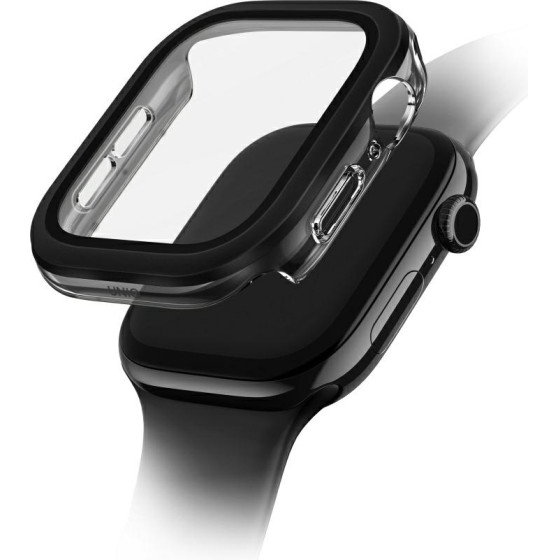UNIQ Case Voute For Apple Watch Series 10 / 11 42mm Tempered Glass Black - (UNIQ-42MM-VOUJBLK)