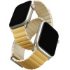UNIQ Revix Premium Strap Applewatch Series1-8/SE/SE2/SE3 8/40/41 Edition Reversible Mag yellow-Beige - (UNIQ-41MM-REVPCYELIVY)
