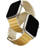 UNIQ Revix Premium Strap Applewatch Series1-8/SE/SE2/SE3 8/40/41 Edition Reversible Mag yellow-Beige - (UNIQ-41MM-REVPCYELIVY)