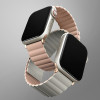 UNIQ Revix Strap Apple Watch Series 1-8/SE/SE2/SE3 38/40/41mm Reversible Magnetic pink-Beige - (UNIQ-41MM-REVPNKBEG)