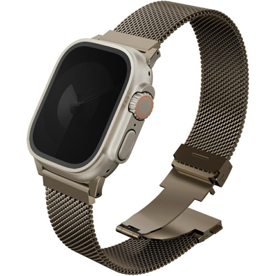 UNIQ Strap Dante Pro For Apple Watch 49/46/45/44mm Stainless Steel Gold - (UNIQ-49MM-DANPEGLD)