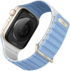 UNIQ Strap Revix Evo Apple Watch Series 1-9/SE/SE2/SE3 38/40/41mm Reversible Magnetic Blue - (UNIQ-41MM-REVEPBLUWHT)