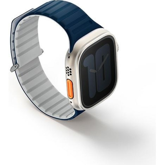 UNIQ Strap Revix Evo Apple Watch Series 1/2/3/4/5/6/7/8/9/SE/SE2/SE3/Ultra1/2 42/44/45/49mm Reversib - (UNIQ-49MM-REVERBLUCHK)