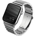 UNIQ Strova Strap Apple Watch 42/44/45mm Series 1/2/3/4/5/6/7/8/9/10 Stainless Steel Sterling Silver - (UNIQ-44MM-STRVSIL)