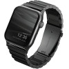UNIQ Strova Strap Apple Watch 42/44/45mm Series 4/5/6/7/Se Stainless Steel Midnight Black - (UNIQ-44MM-STRVBLK)